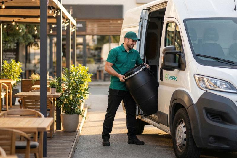 Vývoz a zhodnocovanie kuchynského odpadu, použitých jedlých olejov a tukov